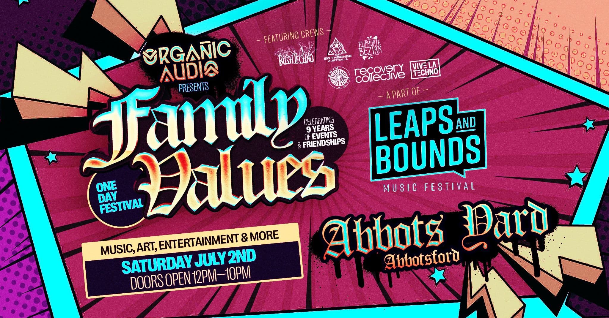 Poster for 9 Years of Organic Audio: Family Values