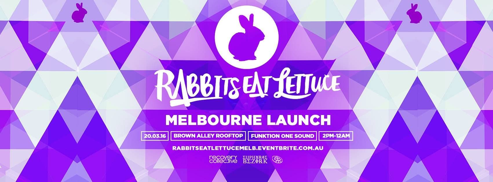Poster for Rabbits Eat Lettuce ~ Melbourne Launch