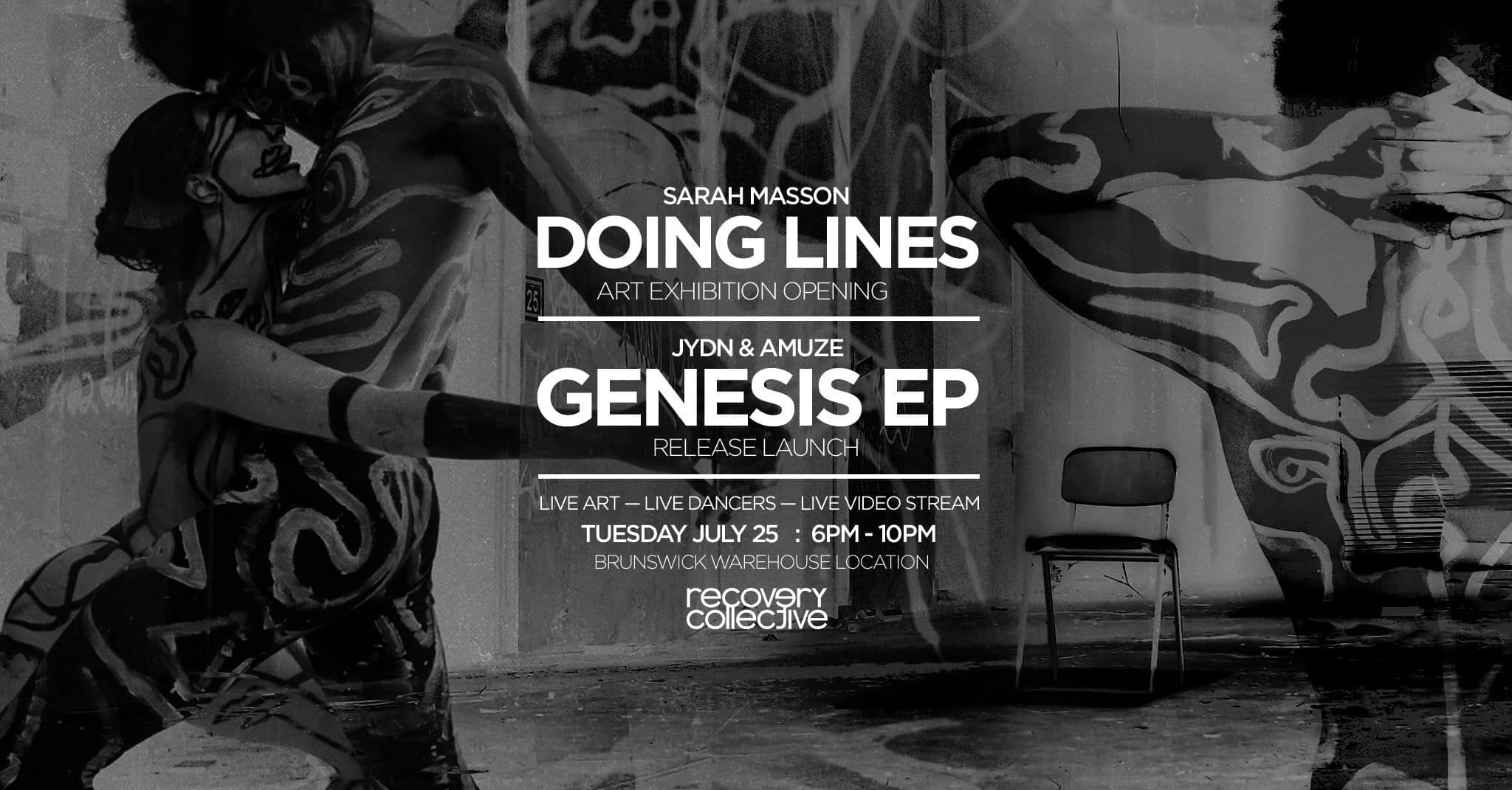 Poster for Doing Lines x Genesis EP Launch